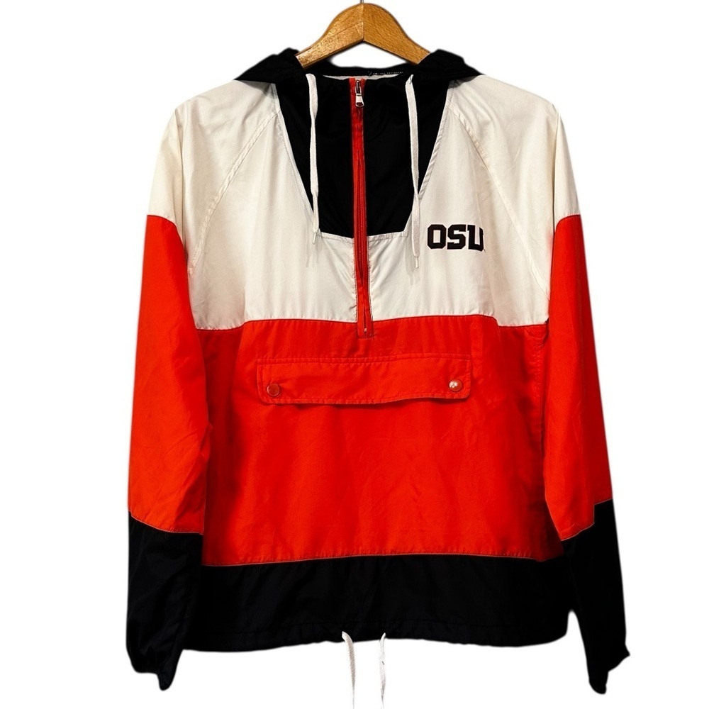 4Her by Carl Banks OK State University Lightweight Windbreaker Pullover Sz XL